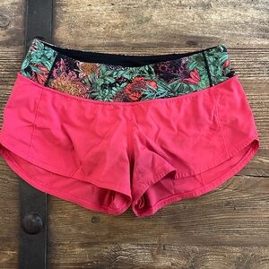 Lululemon Speed Up 2.5” Floral Waistband Women's Shorts